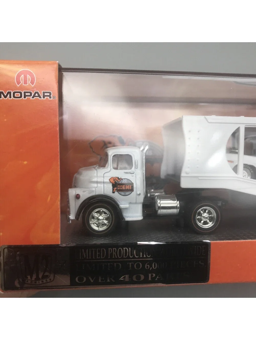 M2 Auto-Hauler 1957 Dodge COE 1971 Plymouth Hemi Cuda 50 Years Mopar Diecast